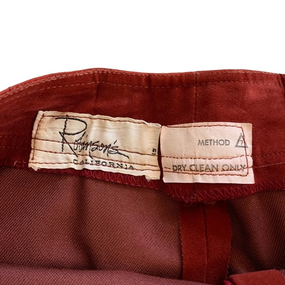 Vintage 70s Red Suede Suit - Picture 9 of 16